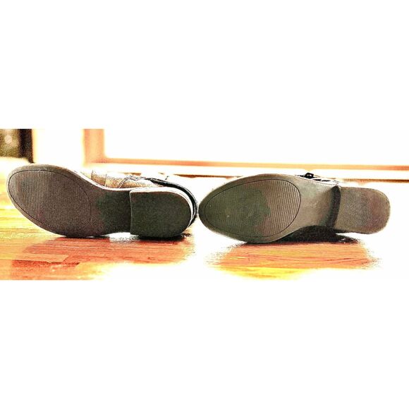 Rampage Isadora Black Riding Decorative Black calf Boots. Size 6M - Picture 9 of 10